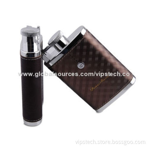 MP3 Player Charger with 6,600mAh Capacity, Flagon Shape, Classical PU DesignNew